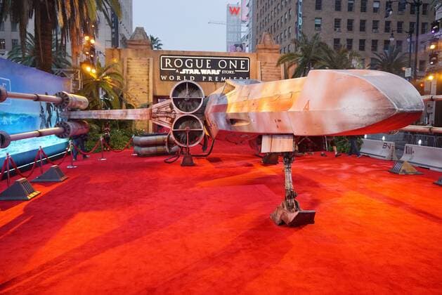 December 10, 2016 - Hollywood, CA, United States - 10 December 2016 - Hollywood, California - Atmosphere. Rogue One: A Star Wars Story World premiere held at Pantages Theater. Photo Credit: AdMedia Hollywood United States - ZUMAa123 20161210_zaa_a123_212