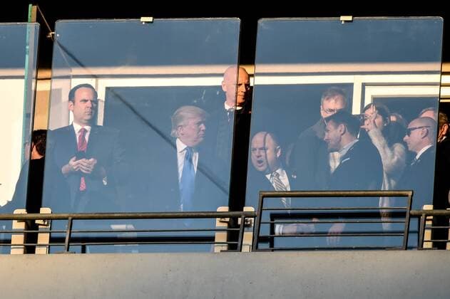 DEC 10, 2016 : President Elect Donald Trump watches the 117th matchup between the Army Black Knights and the Navy Midshipmen at the Army-Navy game at M&T Bank Stadium in Baltimore, MD. Baltimore U.S. - ZUMAcjm_ 26517765sp