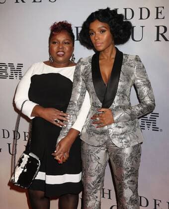 December 10, 2016 - New York, New York, U.S. - Singer JANELLE MONAE and her MOTHER (L) attend the New York Special Screening of Hidden Figures held at the SVA Theatre. New York U.S. - ZUMAk03_ 20161210_zaf_k03_079