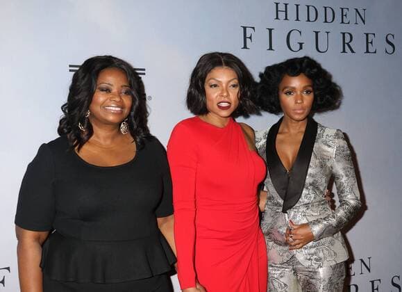 December 10, 2016 - New York, New York, U.S. - Actors OCTAVIA SPENCER, TARAJI P. HENSON, and singer JANELLE MONAE attend the New York Special Screening of Hidden Figures held at the SVA Theatre. New York U.S. - ZUMAk03_ 20161210_zaf_k03_198