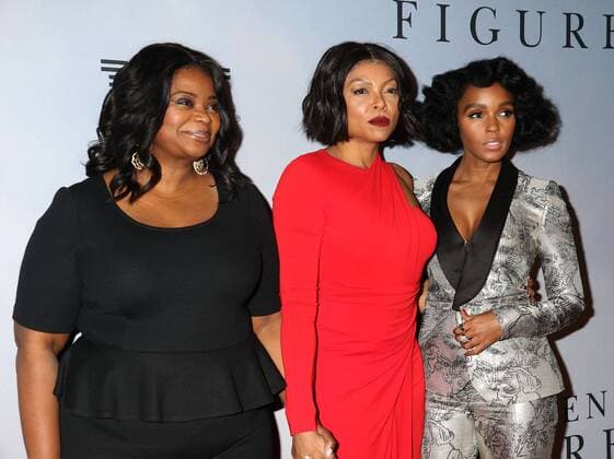 December 10, 2016 - New York, New York, U.S. - Actors OCTAVIA SPENCER, TARAJI P. HENSON, and singer JANELLE MONAE attend the New York Special Screening of Hidden Figures held at the SVA Theatre. New York U.S. - ZUMAk03_ 20161210_zaf_k03_209