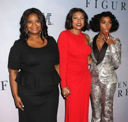 December 10, 2016 - New York, New York, U.S. - Actors OCTAVIA SPENCER, TARAJI P. HENSON, and singer JANELLE MONAE attend the New York Special Screening of Hidden Figures held at the SVA Theatre. New York U.S. - ZUMAk03_ 20161210_zaf_k03_211