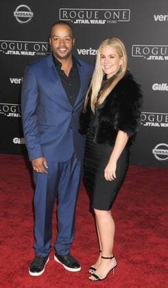 December 10, 2016 - Los Angeles, California, United States - December 10th 2016 - Los Angeles California USA - Actor DONALD FAISON, CACEE COBB at the World Premiere for Rogue One Star Wars held at the Pantages Theater, Hollywood, Los Angeles CA Los Angeles United States - ZUMAf05_ 20161210_zaf_f05_035