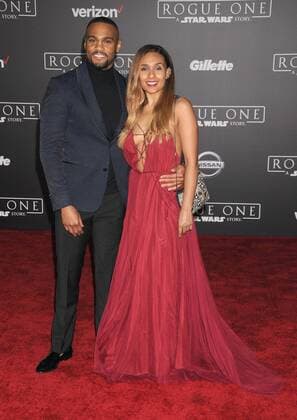 December 10, 2016 - Los Angeles, California, United States - December 10th 2016 - Los Angeles California USA - Actor JEFF PIERRE, CHANTEL MCKENZIE at the World Premiere for Rogue One Star Wars held at the Pantages Theater, Hollywood, Los Angeles CA Los Angeles United States - ZUMAf05_ 20161210_zaf_f05_052