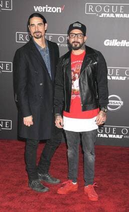 December 10, 2016 - Los Angeles, California, United States - December 10th 2016 - Los Angeles California USA - Singer KEVIN RICHARDSON, Singer AJ MCLEAN at the World Premiere for Rogue One Star Wars held at the Pantages Theater, Hollywood, Los Angeles CA Los Angeles United States - ZUMAf05_ 20161210_zaf_f05_063