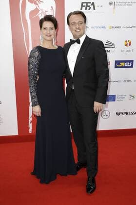 Trine Dyrholm mit Freund Niclas Bendixen bei der Verleihung vom 29. Europäischen Filmpreis 2016 29th European Film Awards 2016 im Nationalen Forum für Musik. Breslau, 10.12.2016 Foto:xS.xGabschx xFuturexImage