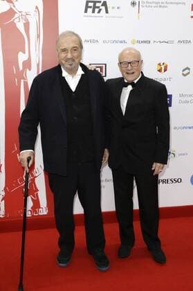 Jean-Claude Carriere und Volker Schlöndorff bei der Verleihung vom 29. Europäischen Filmpreis 2016 29th European Film Awards 2016 im Nationalen Forum für Musik. Breslau, 10.12.2016 Foto:xS.xGabschx xFuturexImage