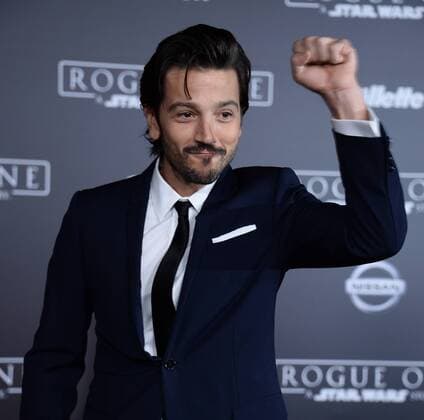 Cast member Diego Luna attends the premiere of the sci-fi motion picture Rogue One: A Star Wars Story at the Pantages Theatre in the Hollywood section of Los Angeles on December 10, 2016. Storyline: The Rebellion makes a risky move to steal the plans to the Death Star, setting up the epic saga to follow.  LAP2016121032 JIMxRUYMEN