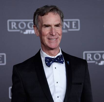 Science educator Bill Nye attends the premiere of the sci-fi motion picture Rogue One: A Star Wars Story at the Pantages Theatre in the Hollywood section of Los Angeles on December 10, 2016. Storyline: The Rebellion makes a risky move to steal the plans to the Death Star, setting up the epic saga to follow.  LAP2016121025 JIMxRUYMEN