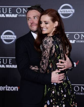 Television personality Chris Hardwick and his wife, model actress Lydia Hearst attend the premiere of the sci-fi motion picture Rogue One: A Star Wars Story at the Pantages Theatre in the Hollywood section of Los Angeles on December 10, 2016. Storyline: The Rebellion makes a risky move to steal the plans to the Death Star, setting up the epic saga to follow.  LAP2016121051 JIMxRUYMEN