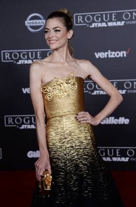 Actress Jaime King attends the premiere of the sci-fi motion picture Rogue One: A Star Wars Story at the Pantages Theatre in the Hollywood section of Los Angeles on December 10, 2016. Storyline: The Rebellion makes a risky move to steal the plans to the Death Star, setting up the epic saga to follow.  LAP2016121058 JIMxRUYMEN
