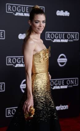 Actress Jaime King attends the premiere of the sci-fi motion picture Rogue One: A Star Wars Story at the Pantages Theatre in the Hollywood section of Los Angeles on December 10, 2016. Storyline: The Rebellion makes a risky move to steal the plans to the Death Star, setting up the epic saga to follow.  LAP2016121060 JIMxRUYMEN