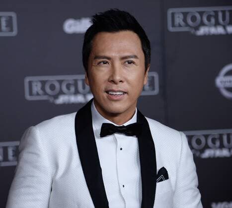 Cast member Donnie Yen attends the premiere of the sci-fi motion picture Rogue One: A Star Wars Story at the Pantages Theatre in the Hollywood section of Los Angeles on December 10, 2016. Storyline: The Rebellion makes a risky move to steal the plans to the Death Star, setting up the epic saga to follow.  LAP2016121006 JIMxRUYMEN