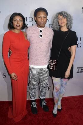Taraji P. Henson, Pharrell Williams und Mimi Valdes beim Special Screening des Kinofilms Hidden Figures - Unerkannte Heldinnen im SVA Theatre. New York, 10.12.2016 Foto:xD.xVanxTinex xFuturexImage
