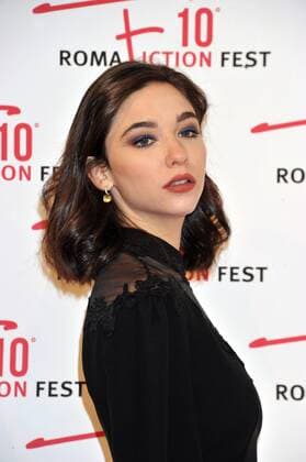 Rome, Red Carpet The border. Pictured: Matilda De Angelis Prada dress gioilelli Pomellato  Copyright: xEcophotox xIPAx