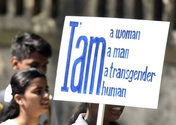 MUMBAI, INDIA - DECEMBER 10: College students take part in men against violence & abuse awareness rally to mark International Human Rights Day from Veer Koywal Udyan, Dadar to Ruia collage, Matunga, on December 10, 2016 in Mumbai, India. (Photo by Kunal Patil Hindustan Times ) College Students Hold Abuse Awareness Rally To Mark International Human Rights Day