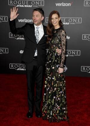 Chris Hardwick & wife Lydia Hearst ROGUE ONE: A STAR WARS STORY FILM PREMIERE Hollywood Patrick Rideaux PicturePerfect