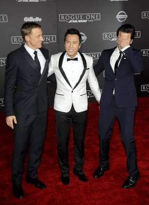 Alan Tudyk, Donnie Yen & Felicity Jones ROGUE ONE: A STAR WARS STORY FILM PREMIERE Hollywood Patrick Rideaux PicturePerfect