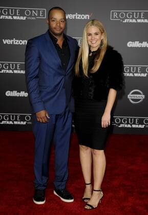 Donald Faison & wife Cacee Cobb ROGUE ONE: A STAR WARS STORY FILM PREMIERE Hollywood Patrick Rideaux PicturePerfect