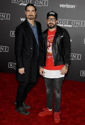 AJ McLean & Kevin Richardson ROGUE ONE: A STAR WARS STORY FILM PREMIERE Hollywood Patrick Rideaux PicturePerfect