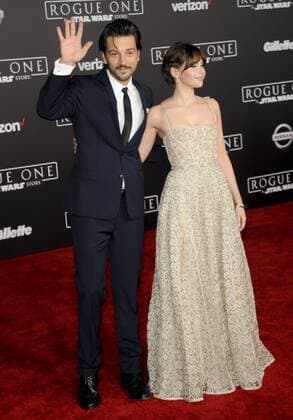 Diego Luna & Felicity Jones ROGUE ONE: A STAR WARS STORY FILM PREMIERE Hollywood Patrick Rideaux PicturePerfect