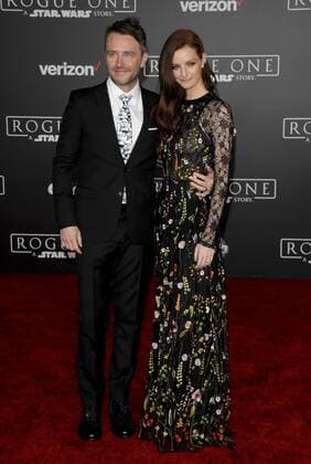 Chris Hardwick & wife Lydia Hearst ROGUE ONE: A STAR WARS STORY FILM PREMIERE Hollywood Patrick Rideaux PicturePerfect