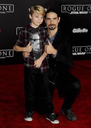 Kevin Richardson & son Mason Frey Richardson ROGUE ONE: A STAR WARS STORY FILM PREMIERE Hollywood Patrick Rideaux PicturePerfect