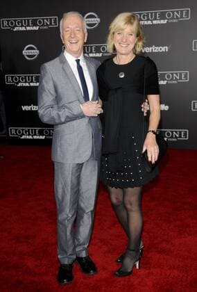 Anthony Daniels & wife Christine Savage ROGUE ONE: A STAR WARS STORY FILM PREMIERE Hollywood Patrick Rideaux PicturePerfect