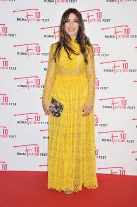 Rome Fiction Fest, Red Carpet Immature . Pictured: Sabrina Impacciattore Scervino dress jewelry Coco  Copyright: xLennyx xIPAx