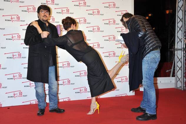 Rome Fiction Fest, Red Carpet Immature . Pictured: Richy Memphis, irene Ferri  Copyright: xLennyx xIPAx