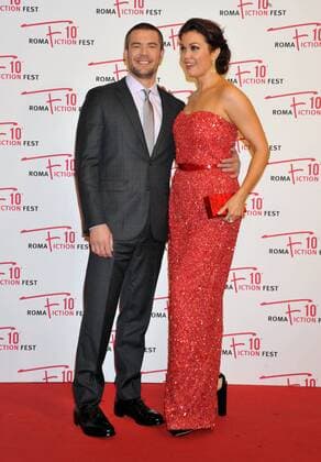 Rome Fiction Fest, Red Carpet Immature . Pictured: Bellamy Young, Charlie Weber  Copyright: xLennyx xIPAx