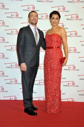 Rome Fiction Fest, Red Carpet Immature . Pictured: Bellamy Young, Charlie Weber  Copyright: xLennyx xIPAx