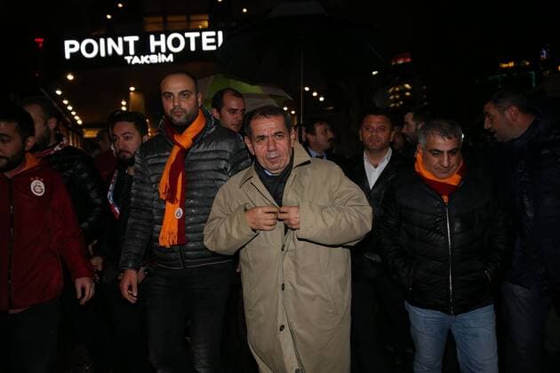 Galatasaray President Dursun Ozbek and a lot of different team supporters visit the blast site outside the Besiktas FC s Vodafone Arena Stadium in Istanbul, December 12, 2016, Turkey. At least 44 people were killed and 160 other wounded in twin explosions outside Vodafone Arena Stadium and in nearby Macka Park a few hours after the night s soccer match on 10 December. The bombs apparently targeted police officers who were securing the match. The Kurdish nationalist group Kurdistan Freedom Hawks (TAK), which seeks an independent Kurdish state in eastern and southeastern Turkey, claimed responsibility for the attack, according to published reports. 