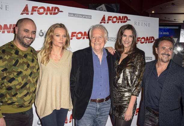 Jose Garcia - Andre Dussoliier - Caroline Vigneaux - Jerome Commandeur CELEBRITIES : Filmpremiere A Fond - Paris - 12 12 2016 FedericoPestellini Panoramic 