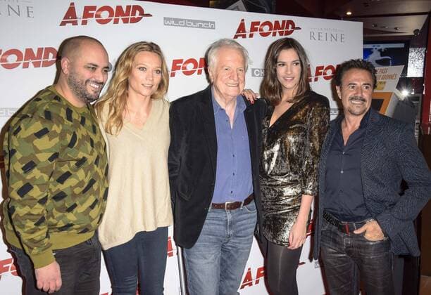 Jose Garcia - Andre Dussoliier - Caroline Vigneaux - Jerome Commandeur CELEBRITIES : Filmpremiere A Fond - Paris - 12 12 2016 FedericoPestellini Panoramic 