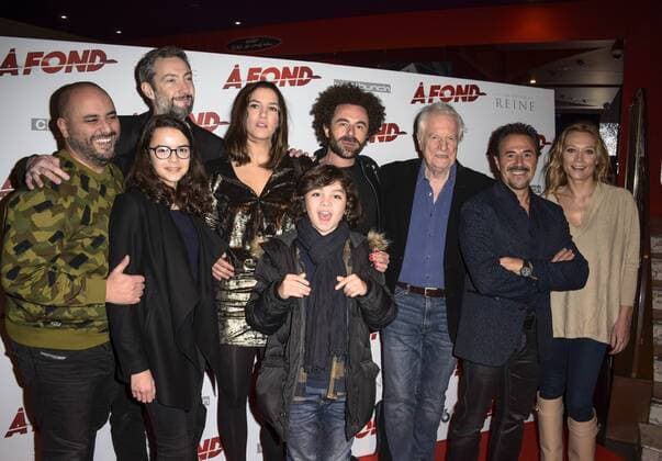 Nicolas Benamou - Jose Garcia - Andre Dussoliier - Caroline Vigneaux - Jerome Commandeur CELEBRITIES : Filmpremiere A Fond - Paris - 12 12 2016 FedericoPestellini Panoramic 