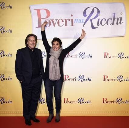 Db Milano 12 12 2016 - red carpet film Poveri ma ricchi - Angelo Sotgiu-Angela Brambati 