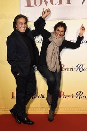 Db Milano 12 12 2016 - red carpet film Poveri ma ricchi - Angelo Sotgiu-Angela Brambati 