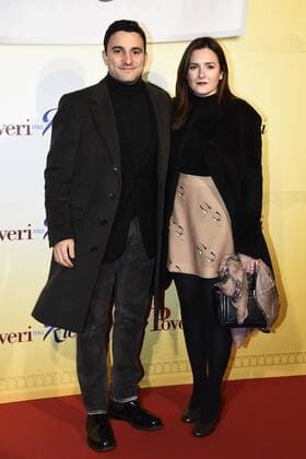 Db Milano 12 12 2016 - red carpet film Poveri ma ricchi - Maria Rosa De Sica-Federico Pellegrini 