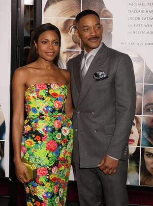December 12, 2016 - New York, New York, U.S. - Actress NAOMIE HARRIS and actor WILL SMITH attend the New York World Premiere of Collateral Beauty held at the Jazz At Lincoln Centers Frederick P. Rose Hall. New York U.S. - ZUMAk03_ 20161212_zaf_k03_003