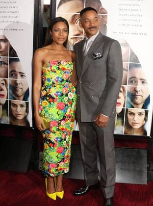 December 12, 2016 - New York, New York, U.S. - Actress NAOMIE HARRIS and actor WILL SMITH attend the New York World Premiere of Collateral Beauty held at the Jazz At Lincoln Centers Frederick P. Rose Hall. New York U.S. - ZUMAk03_ 20161212_zaf_k03_006