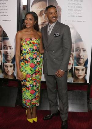 December 12, 2016 - New York, New York, U.S. - Actress NAOMIE HARRIS and actor WILL SMITH attend the New York World Premiere of Collateral Beauty held at the Jazz At Lincoln Centers Frederick P. Rose Hall. New York U.S. - ZUMAk03_ 20161212_zaf_k03_023
