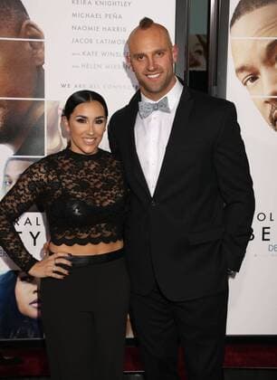 December 12, 2016 - New York, New York, U.S. - New York Giants football player MARK HERZLICH and wife DANIELLE CONTI attend the New York World Premiere of Collateral Beauty held at the Jazz At Lincoln Centers Frederick P. Rose Hall. New York U.S. - ZUMAk03_ 20161212_zaf_k03_146