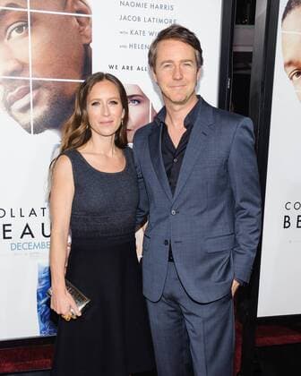 December 12, 2016 - New York, NY, United States - 12 December 2016 - New York, New York - Shauna Robertson, Edward Norton. Collateral Beauty New York Premiere. Photo Credit: Mario Santoro AdMedia New York United States - ZUMAa123 20161212_zaa_a123_008