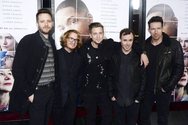 Brent Kutzle, Drew Brown, Ryan Tedder, Eddie Fisher und Zach Filkins (OneRepublic) bei der Weltpremiere des Kinofilms Collateral Beauty Verborgene Schönheit in der Frederick P. Rose Hall im Jazz at Lincoln Center. New York, 12.12.2016 Foto:xD.xVanxTinex xFuturexImage