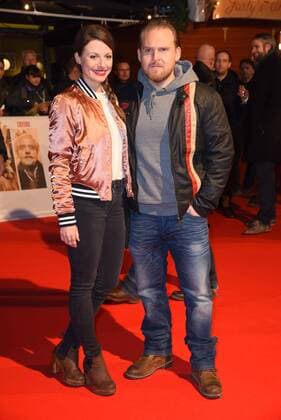 Julia Hartmann, Axel Stein Weltpremiere von Vier gegen die Bank im CineStar im Sony Center in Berlin am 13.12.2016