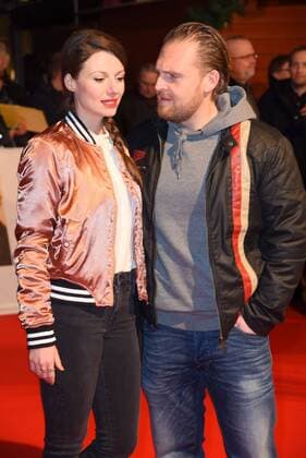 Julia Hartmann, Axel Stein Weltpremiere von Vier gegen die Bank im CineStar im Sony Center in Berlin am 13.12.2016