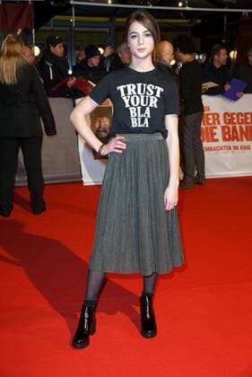 Lisa Marie Koroll Weltpremiere von Vier gegen die Bank im CineStar im Sony Center in Berlin am 13.12.2016
