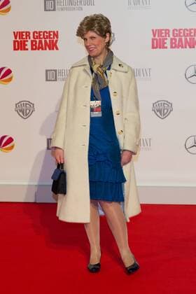 Cordula Stratmann - Weltpremiere von VIER GEGEN DIE BANK im CineStar Kino im Sony Center in Berlin am 13.12.2016. Premiere VIER GEGEN DIE BANK