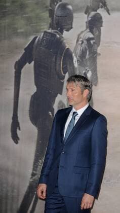 December 13, 2016 - London, England, United Kingdom - Mads Mikkelsen attends the launch event for Rouge One: A Star Wars Story at Tate Modern. London United Kingdom - ZUMAs147 20161213_zap_s147_025